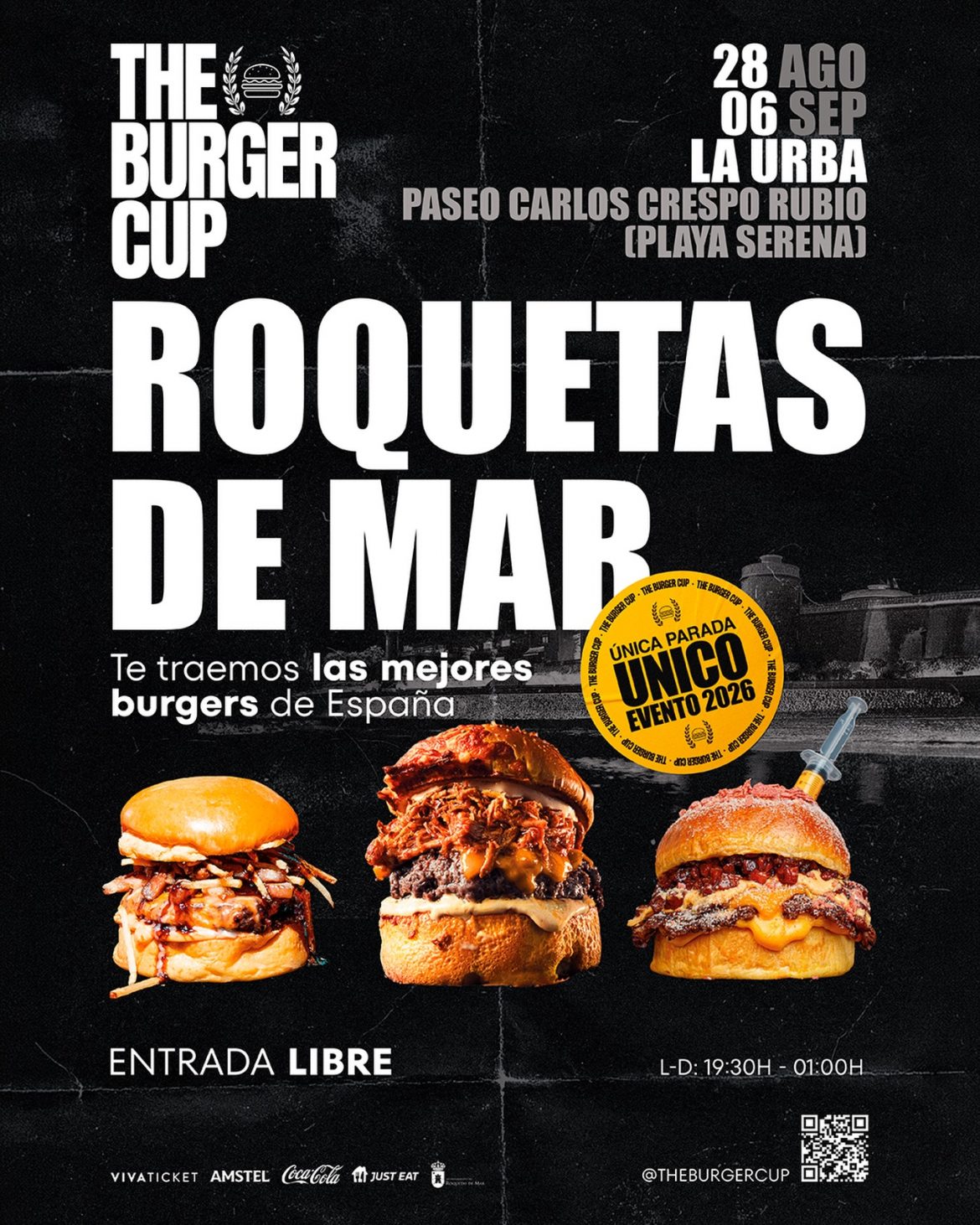 evento hamburguesas Roquetas de Mar